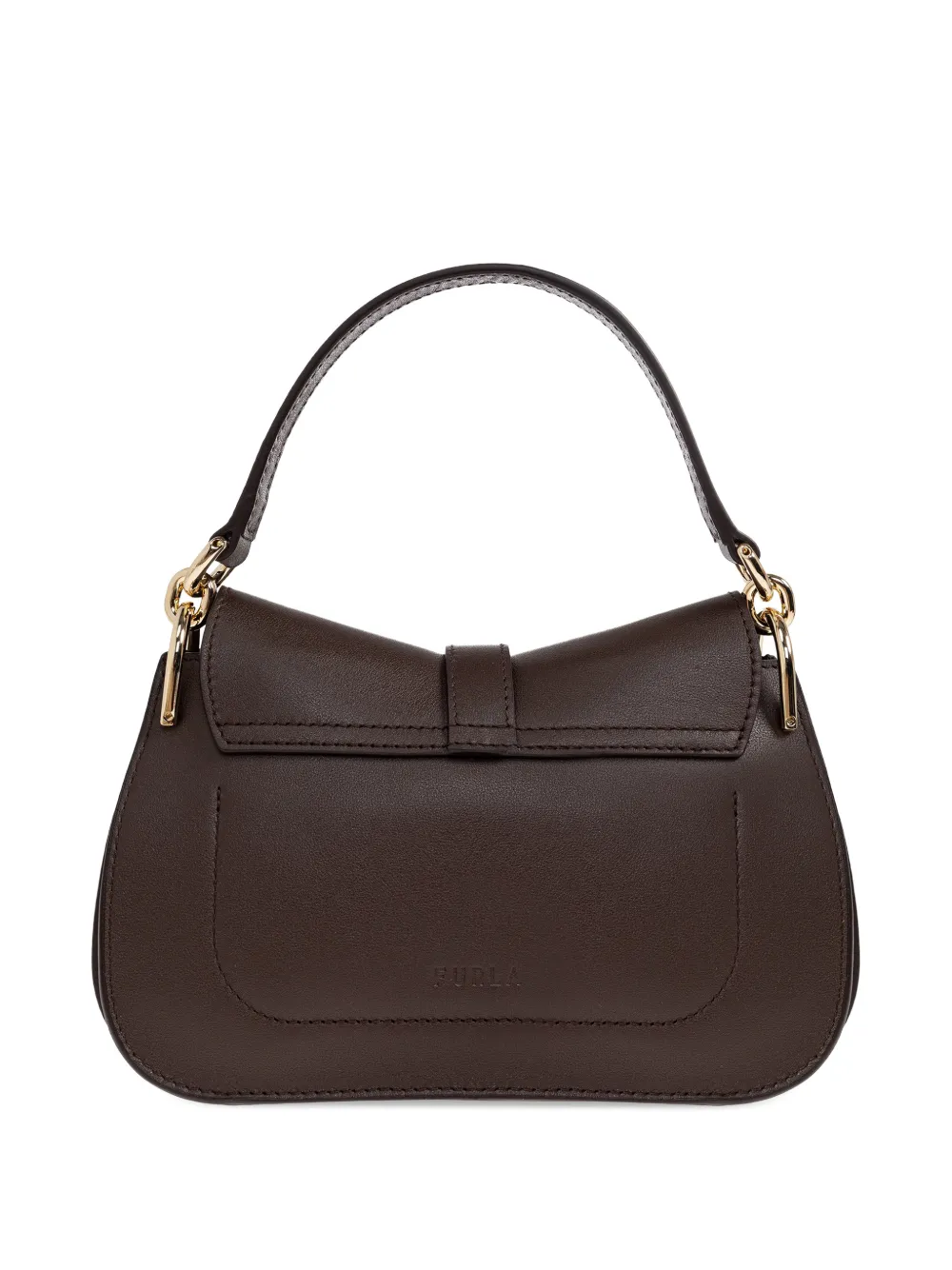 Furla Mini Flow Tote Bag In Brown