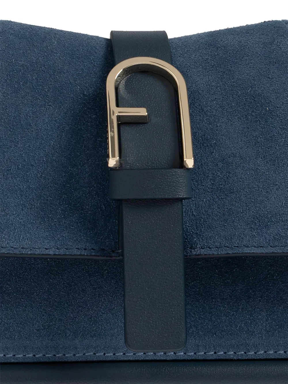 Furla Medium Flow Top-handle Satchel Bag In Blue