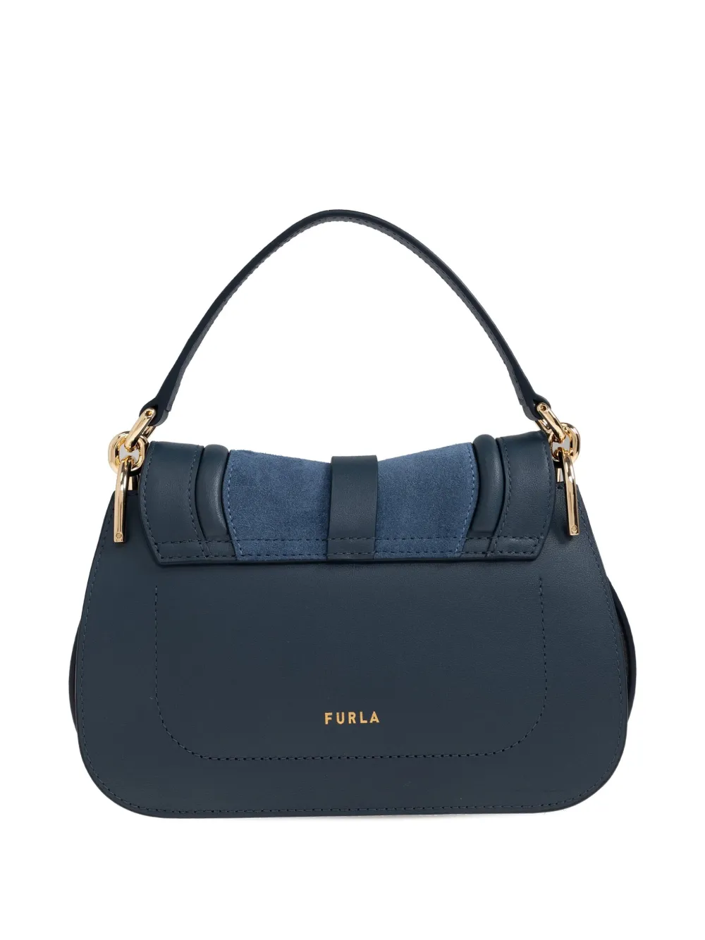 Furla Medium Flow Top-handle Satchel Bag In Blue
