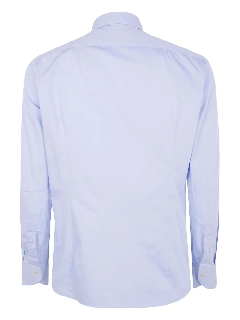 Tintoria Mattei button-up cotton shirt - Blauw