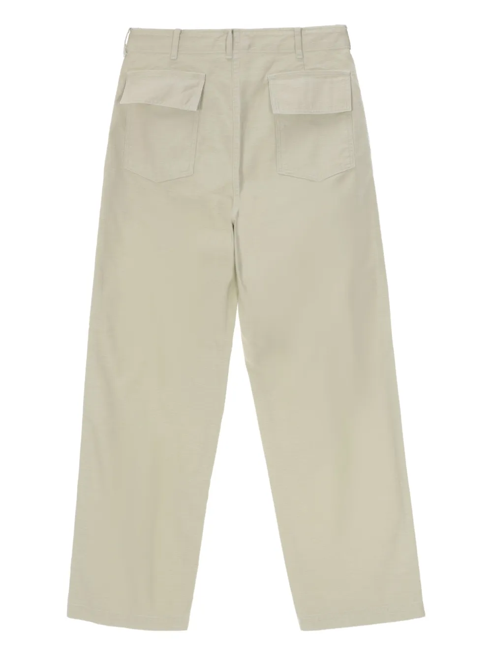 Auralee Washed Baggy Baker Trousers In Neutral