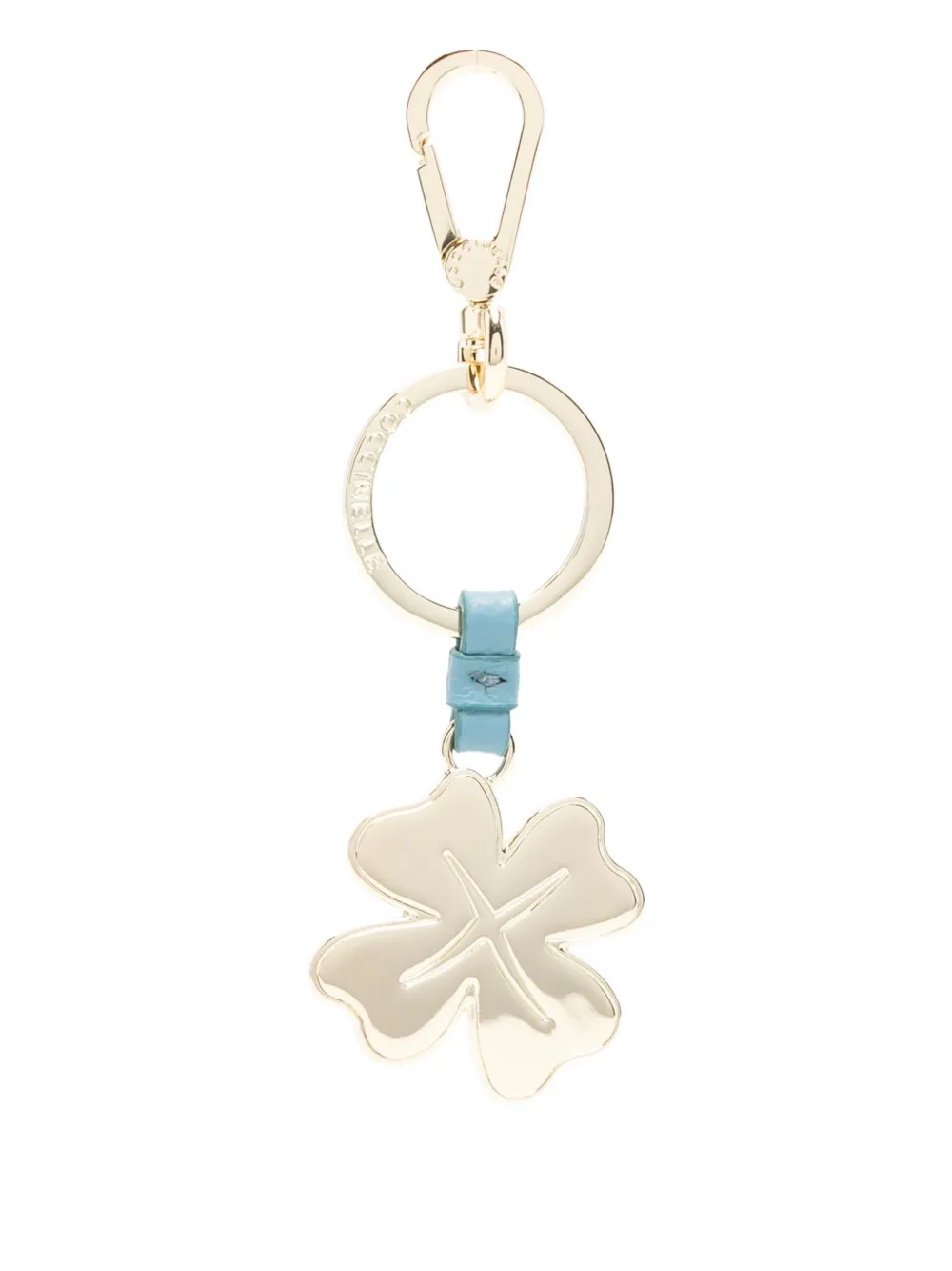 Coccinelle clover charm keyring | Gold | Image 1