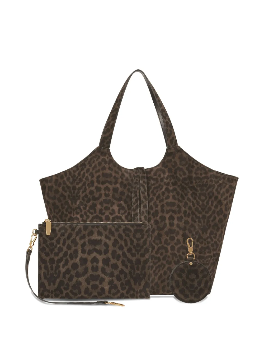 Potamy Leopard-print Tote Bag In Brown