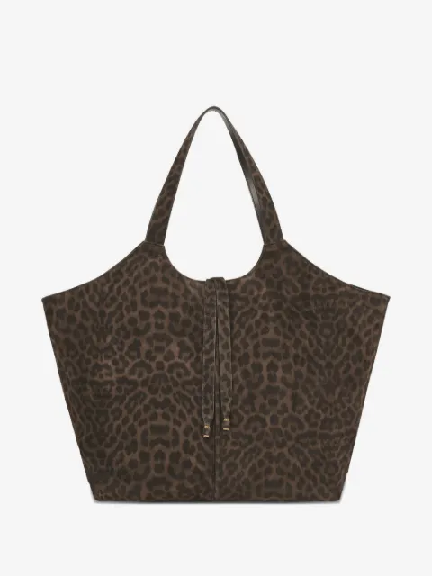 POTAMY Shopper mit Leoparden-Print