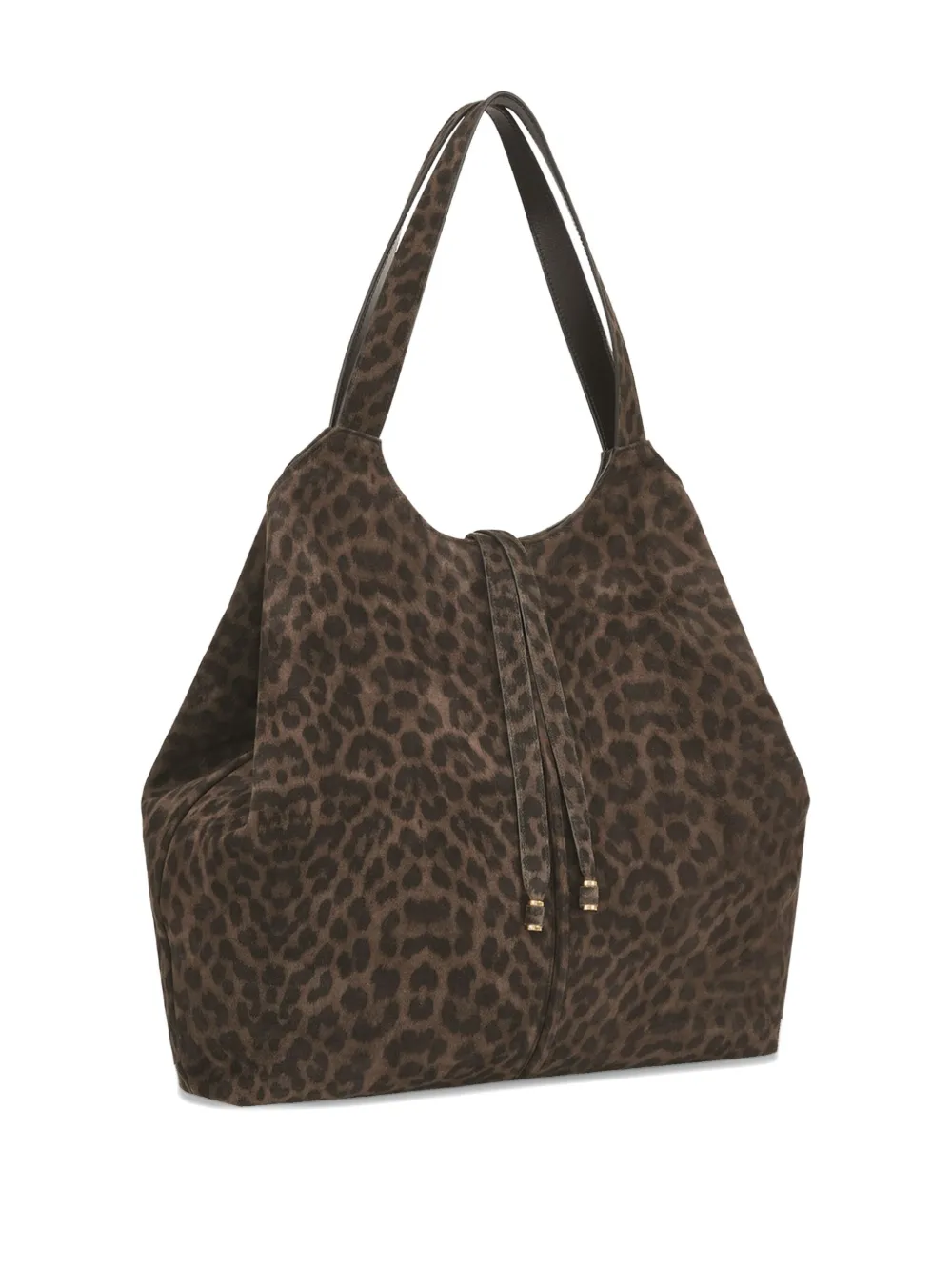 Potamy Leopard-print Tote Bag In Brown