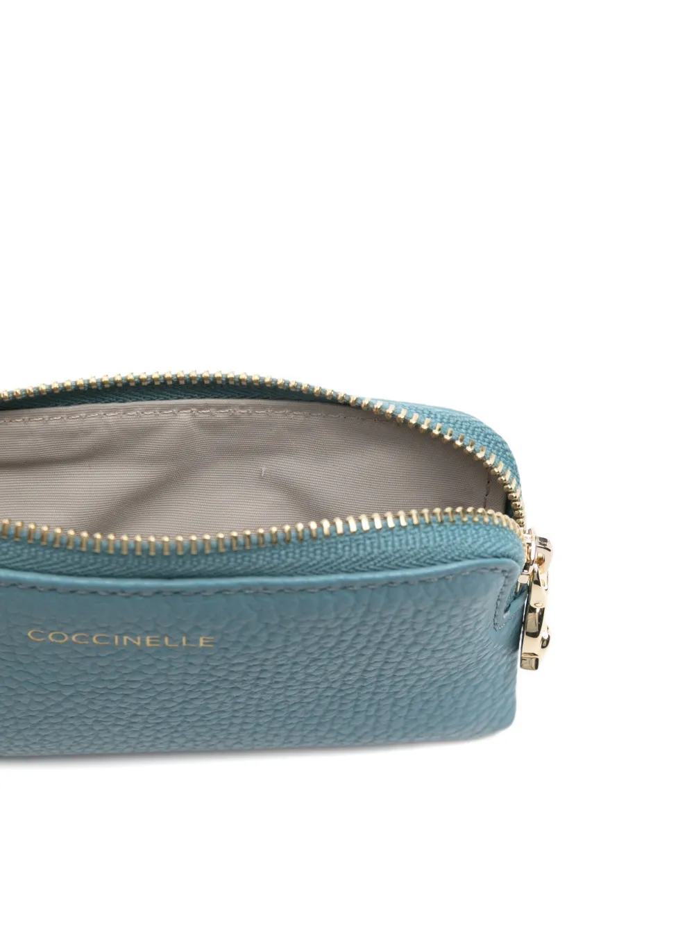 Coccinelle Leren portemonnee met rits Blauw