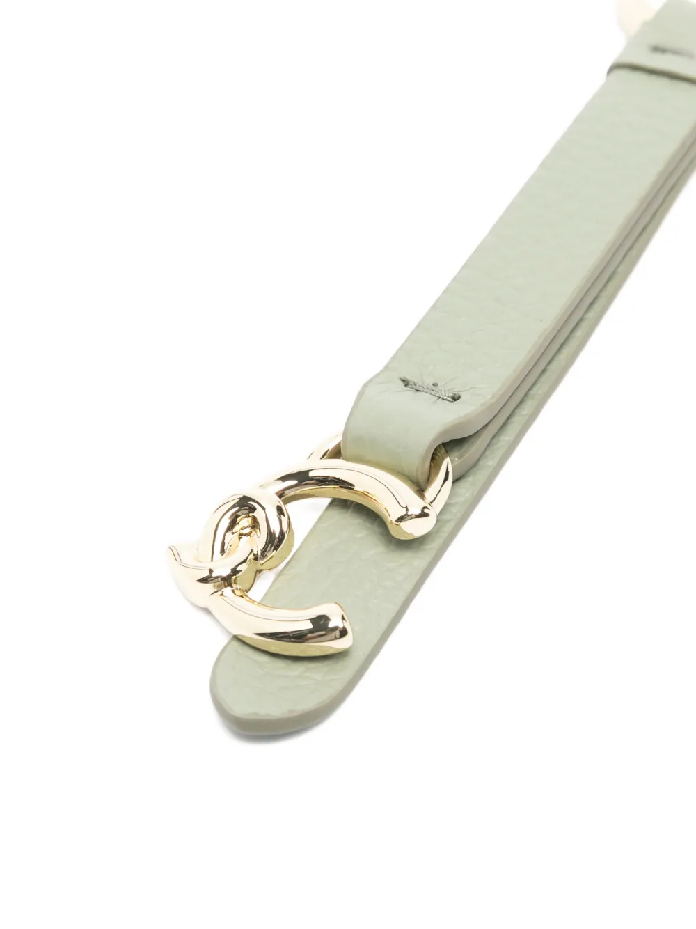 Coccinelle Sleutelhanger met logo-bedel en textuur Groen