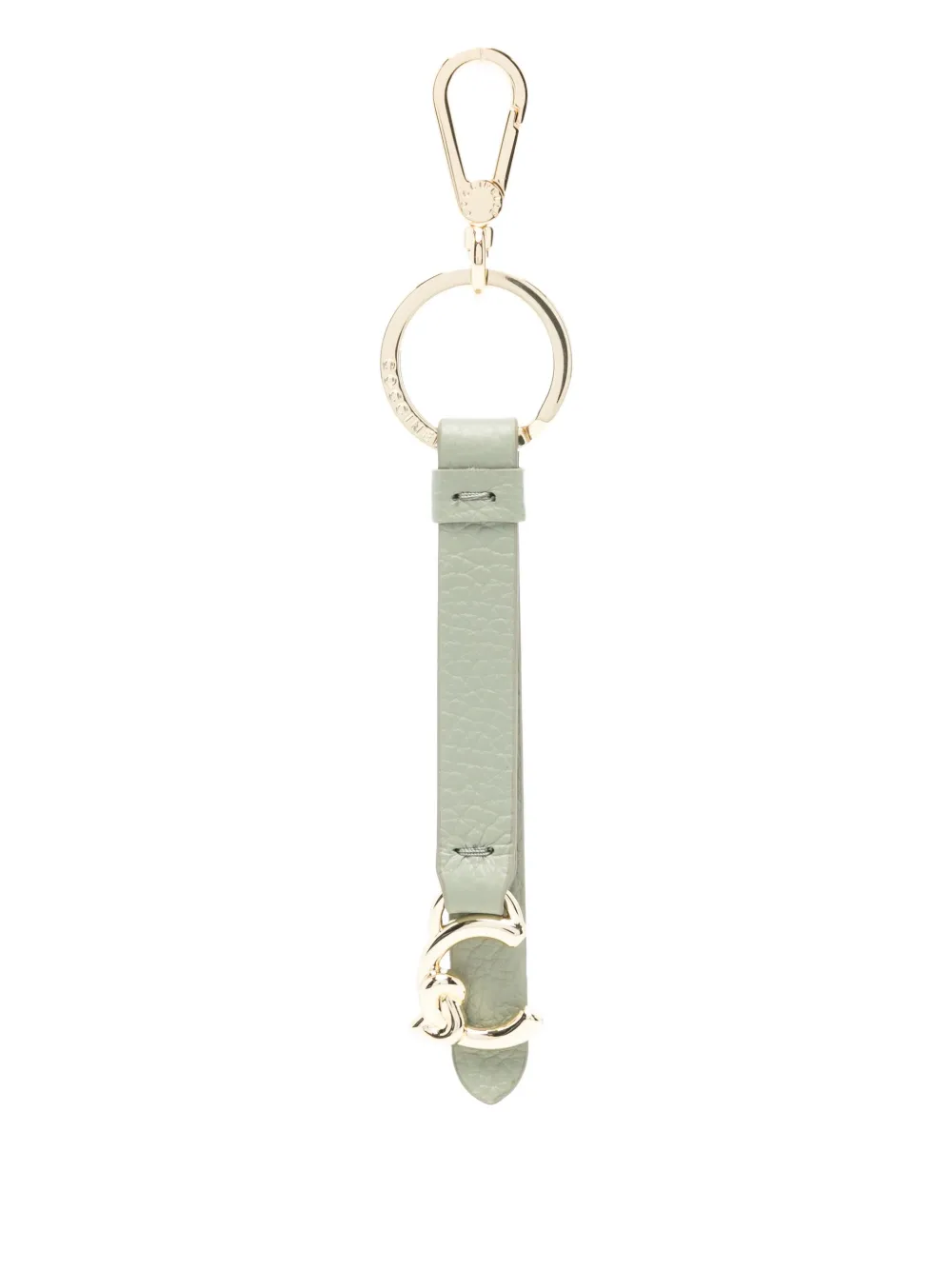 Coccinelle textured logo-charm keyring | Green | Image 1