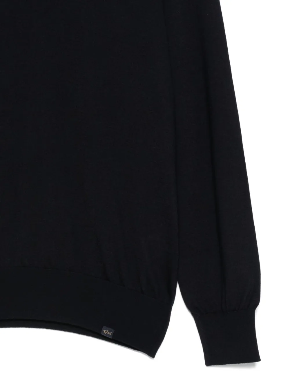 Paul & Shark Crewneck Wool Sweater With Inserts Clothing In Black