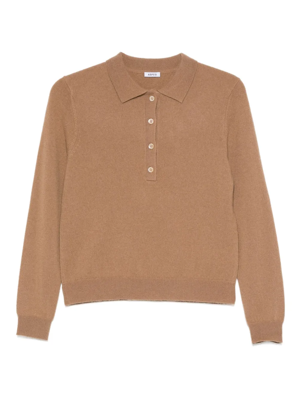 ASPESI suéter con cuello tipo polo | marrón | Image 1