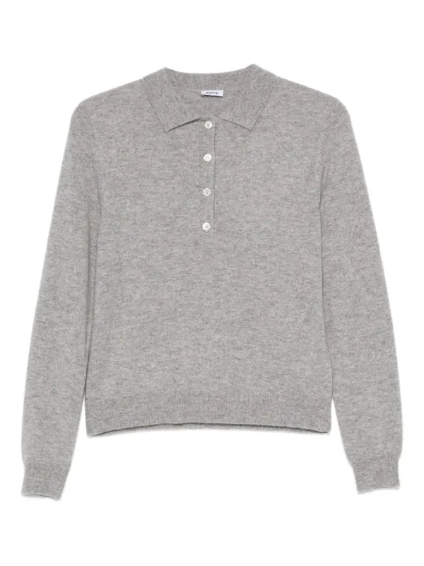 ASPESI Polo-collar Sweater in Grey