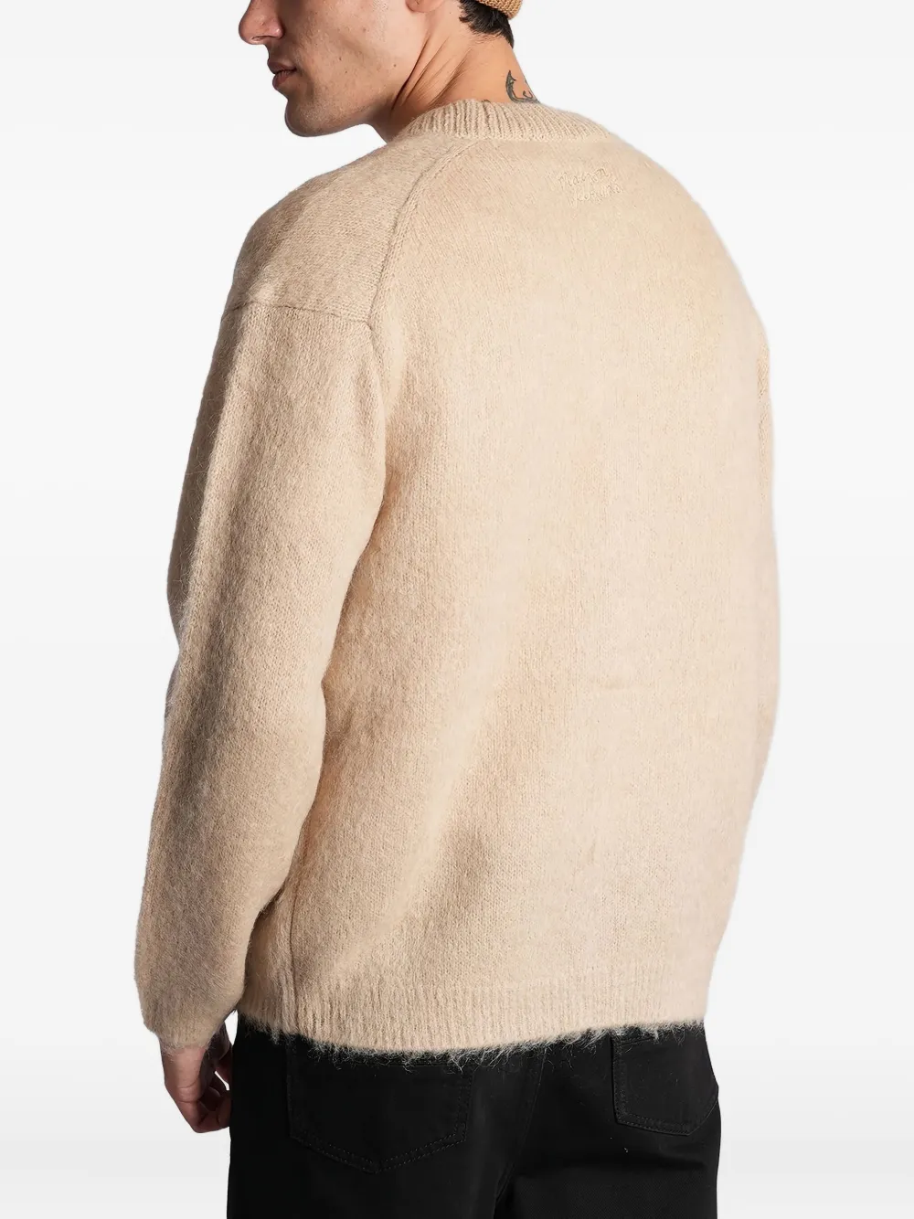 Maison Kitsuné Wollen vest Beige