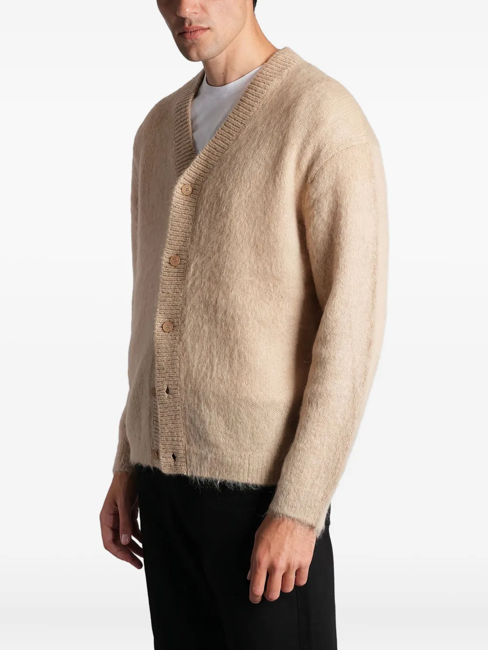 Maison Kitsuné Wollen vest Beige