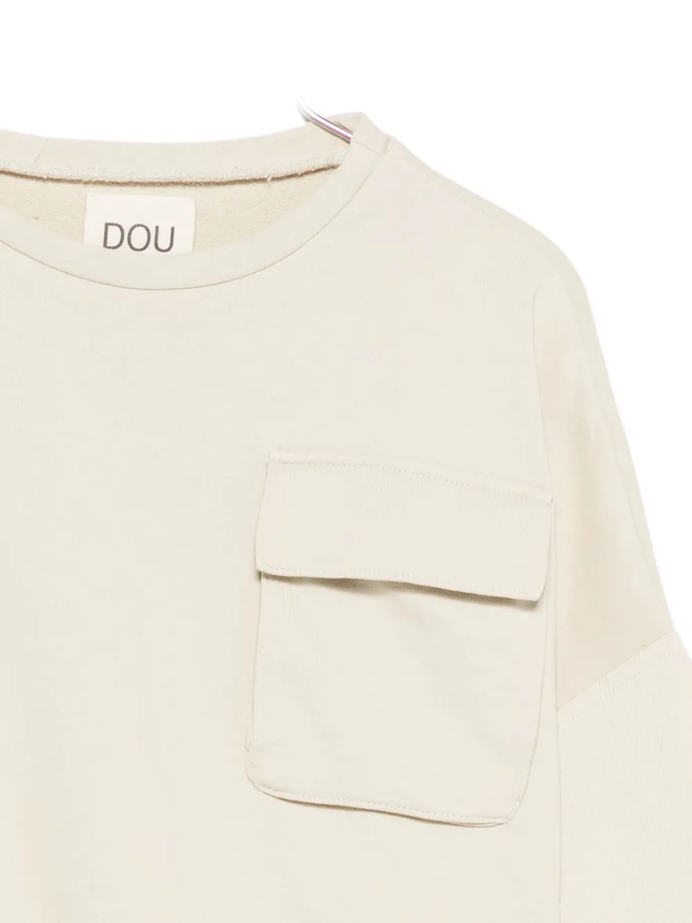 Douuod Pocket-detail Sweatshirt In White