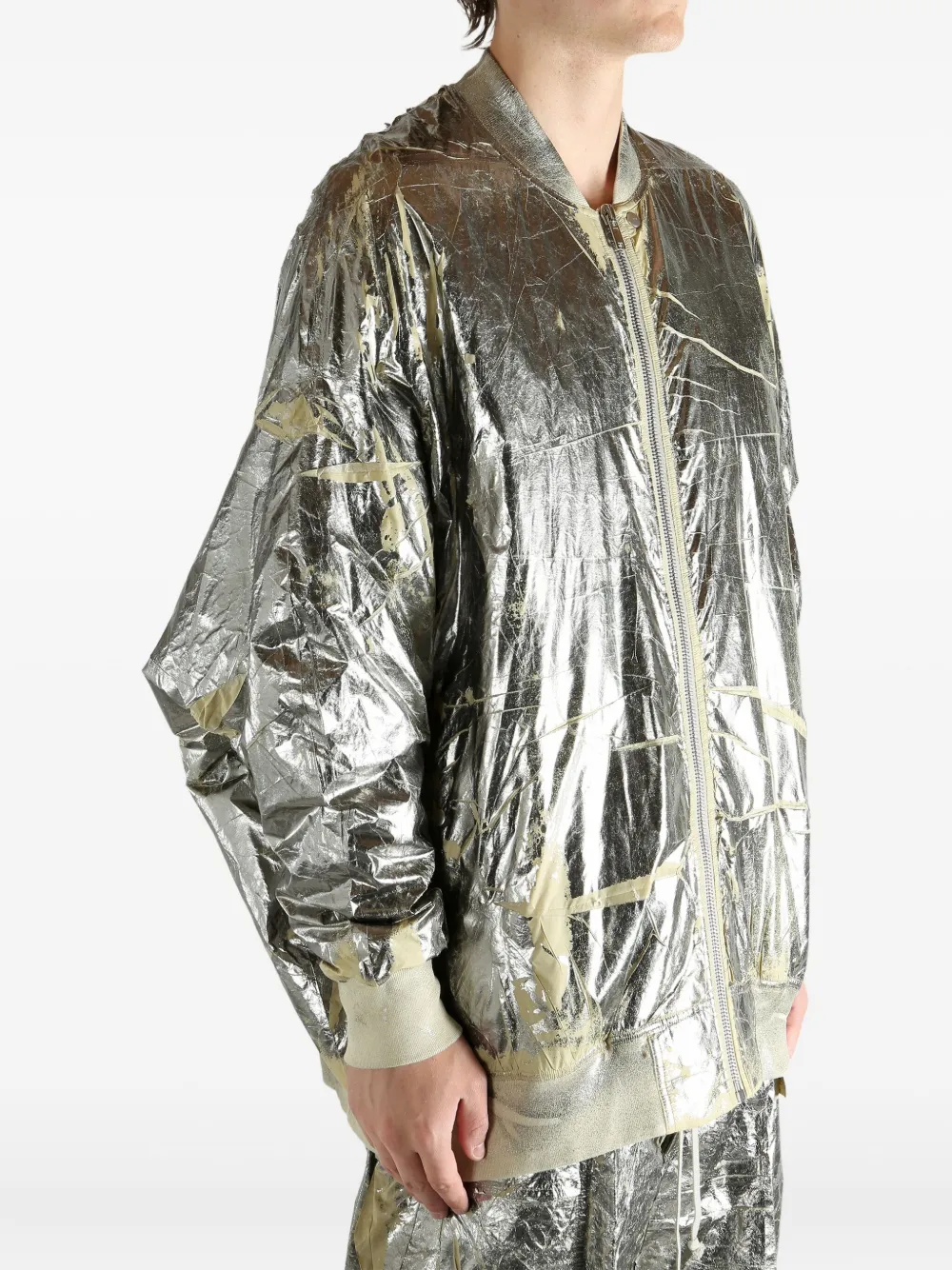 Rick Owens DRKSHDW Bomberjack Zilver