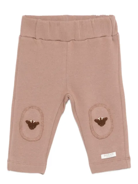 Donsje pantalones con rodillas bordadas