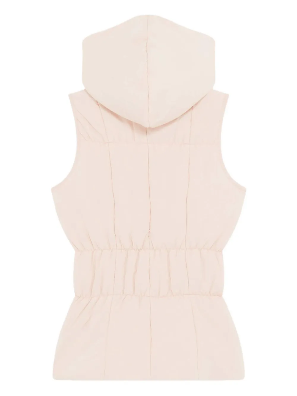 Repetto Hooded Sleeveless Down Gilet In Pink