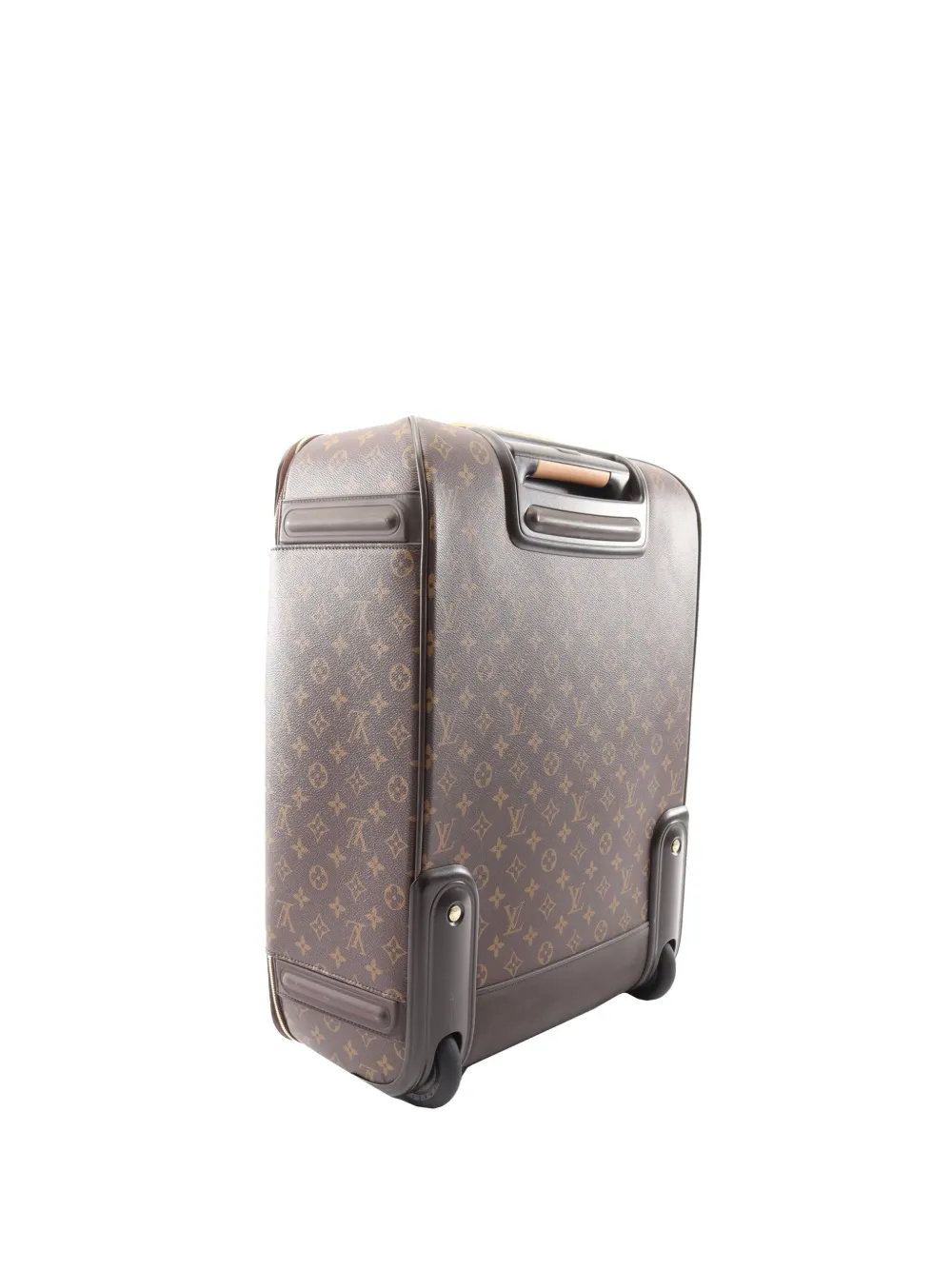 Pre-owned Louis Vuitton 2011 Monogram Pegase 55 Travel Bag In Brown