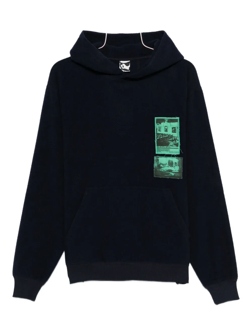GR10K patch hoodie | Blue | Image 1