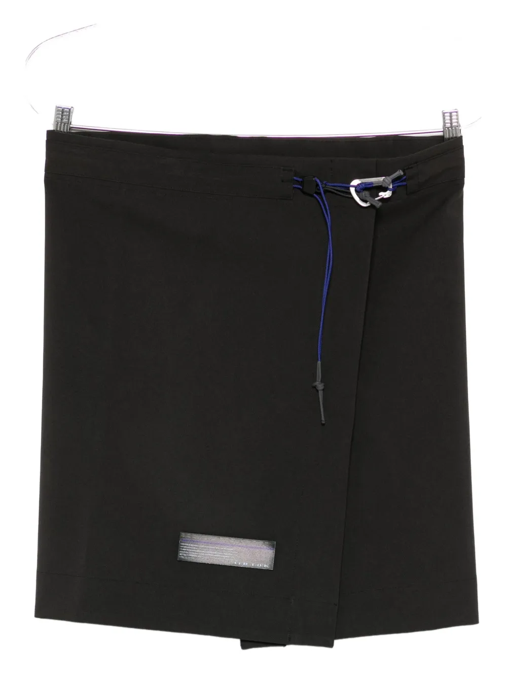 GR10K falda cruzada con cordones | gris | Image 1