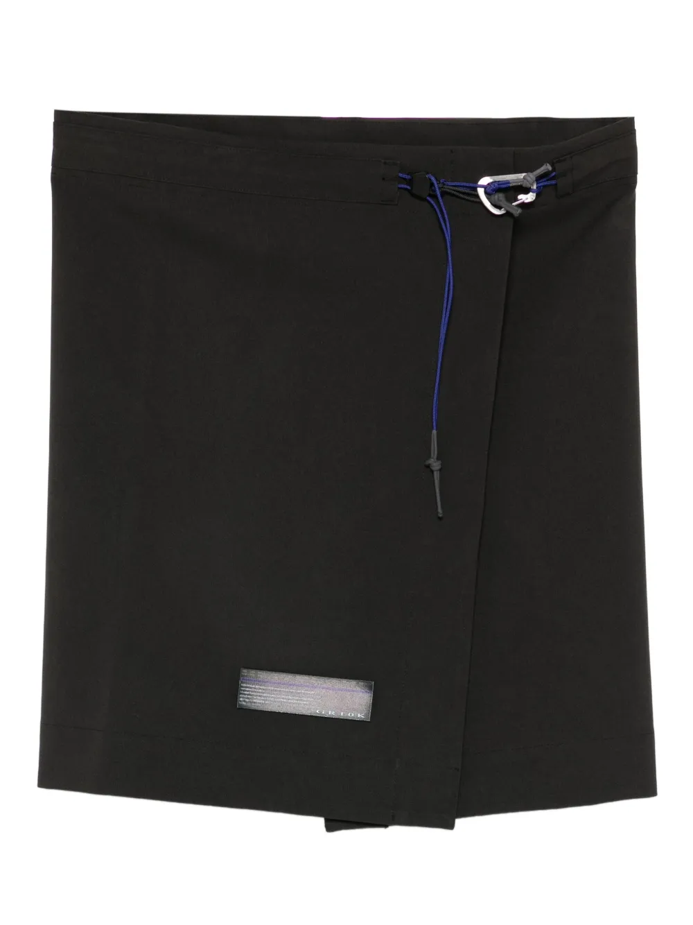 GR10K wrap drawstring skirt | Grey | Image 1