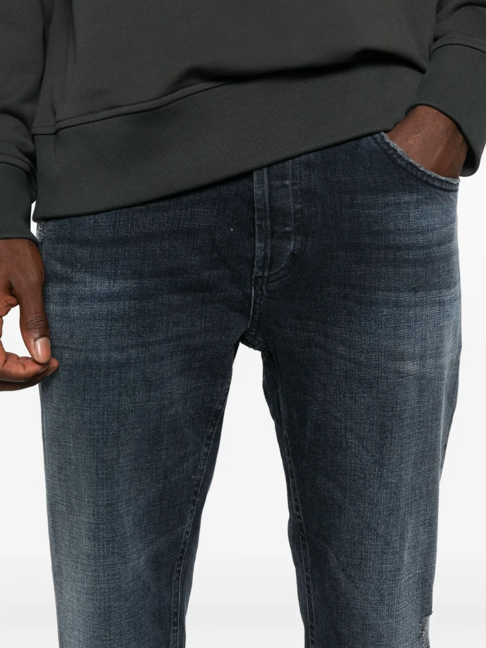 DONDUP Gerafelde jeans Blauw