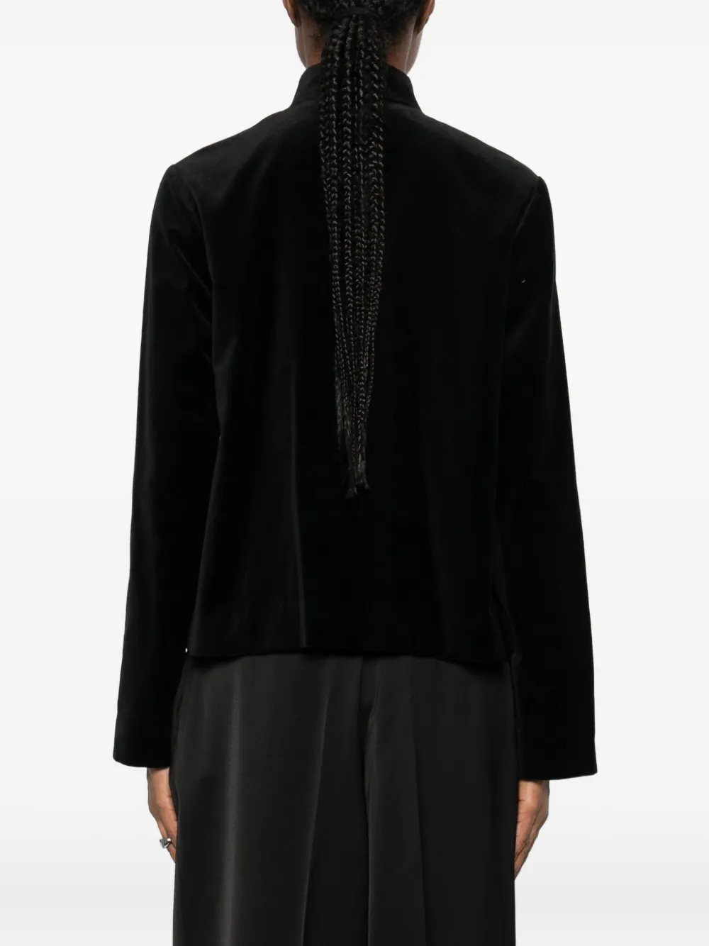Comme Des Garçons Velvet Jacket In Black
