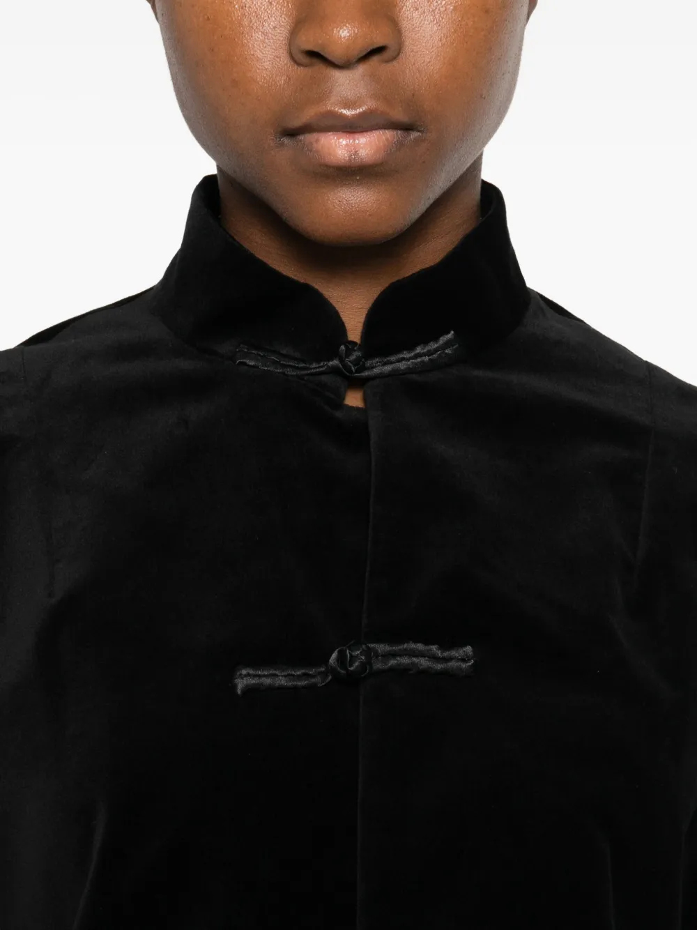 Comme Des Garçons Velvet Jacket In Black