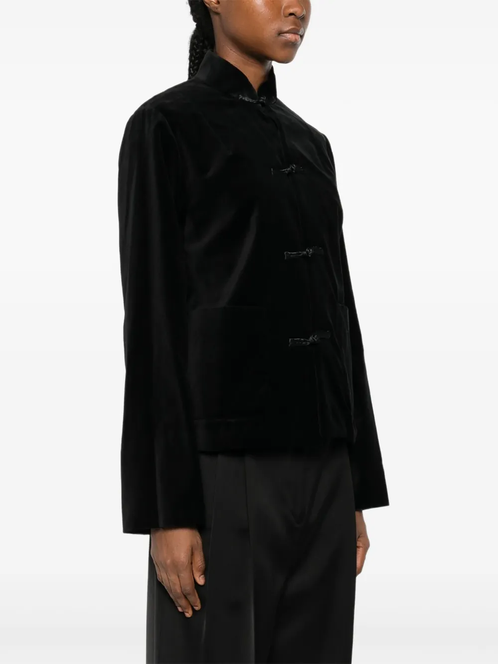 Comme Des Garçons Comme Des Garçons Fluwelen jack Zwart