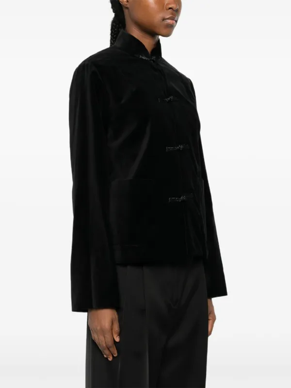 Comme des Garçons Velor Short Jacket Comme Des Garçons Comme Des Garçons Velvet Jacket | Black