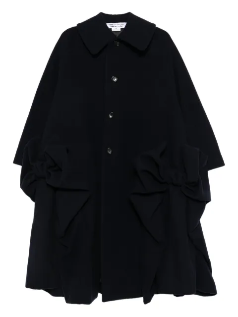 Comme Des Garçons Comme Des Garçons bow-embellished coat