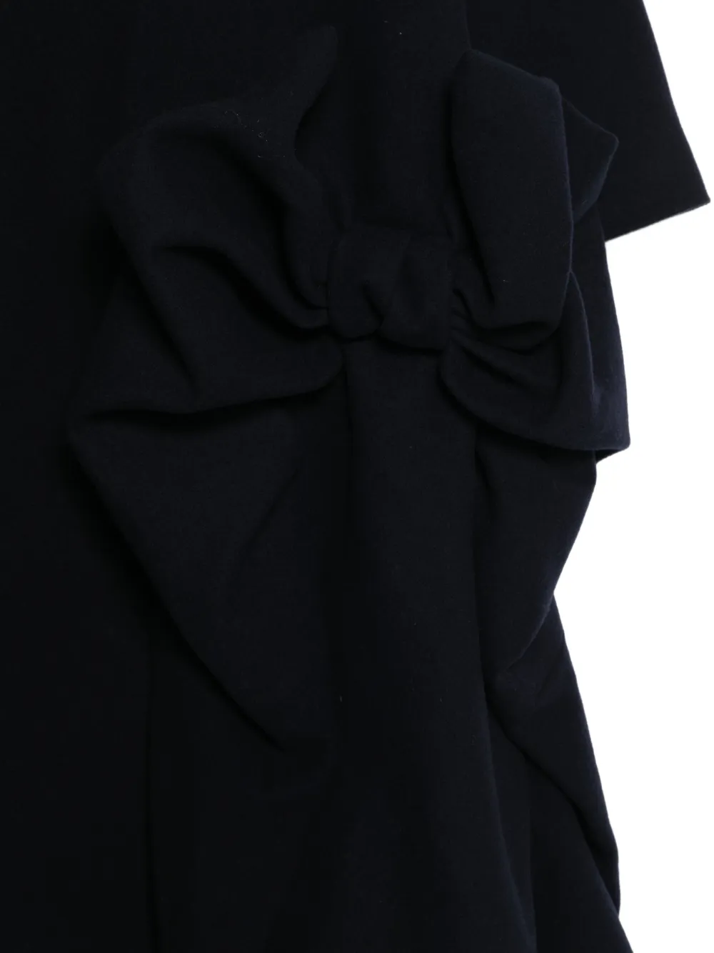 Comme Des Garçons Comme Des Garçons Jas verfraaid met strik Blauw