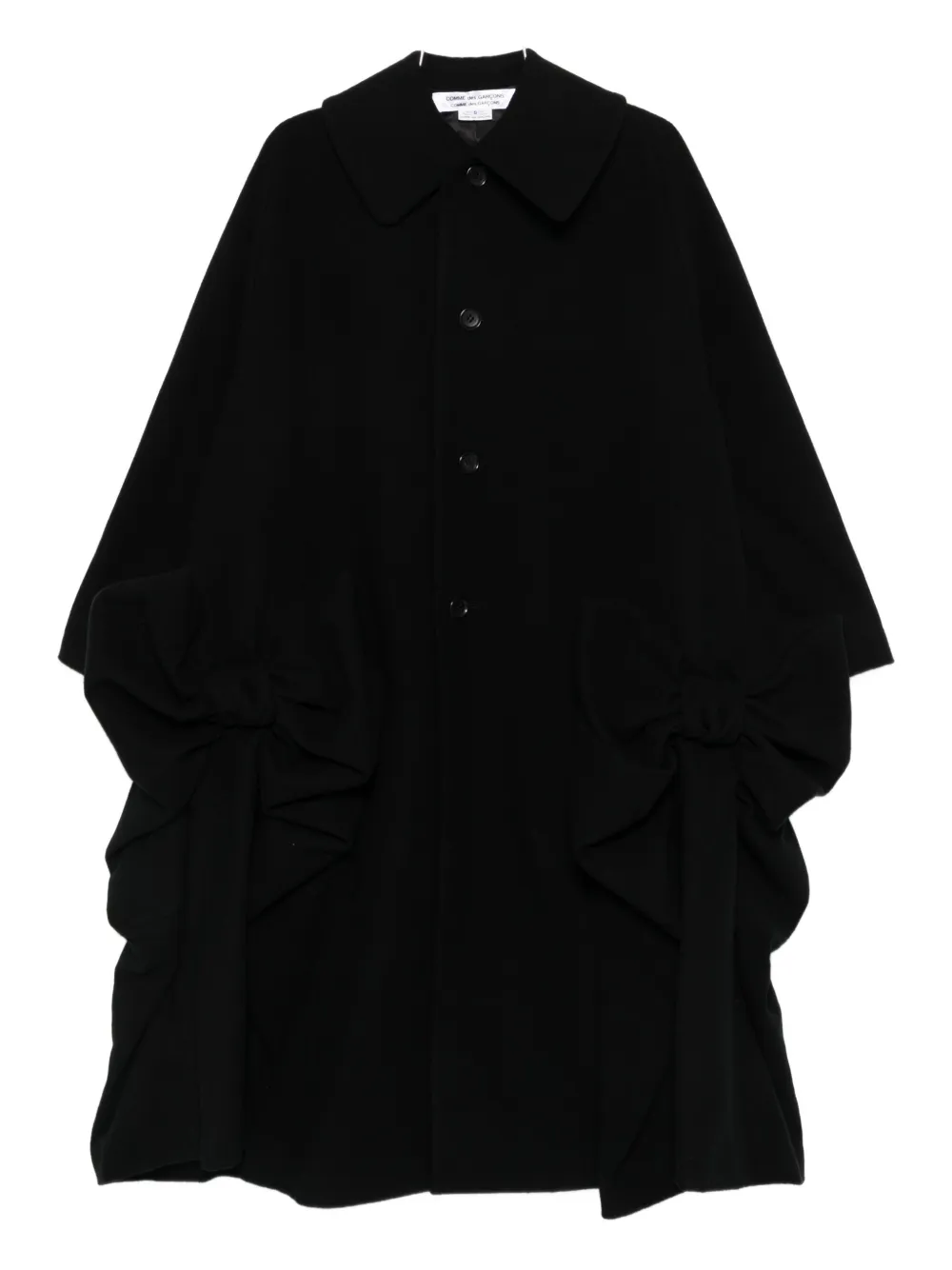 Comme Des Garçons Comme Des Garçons abrigo oversize con botones | negro | Image 1