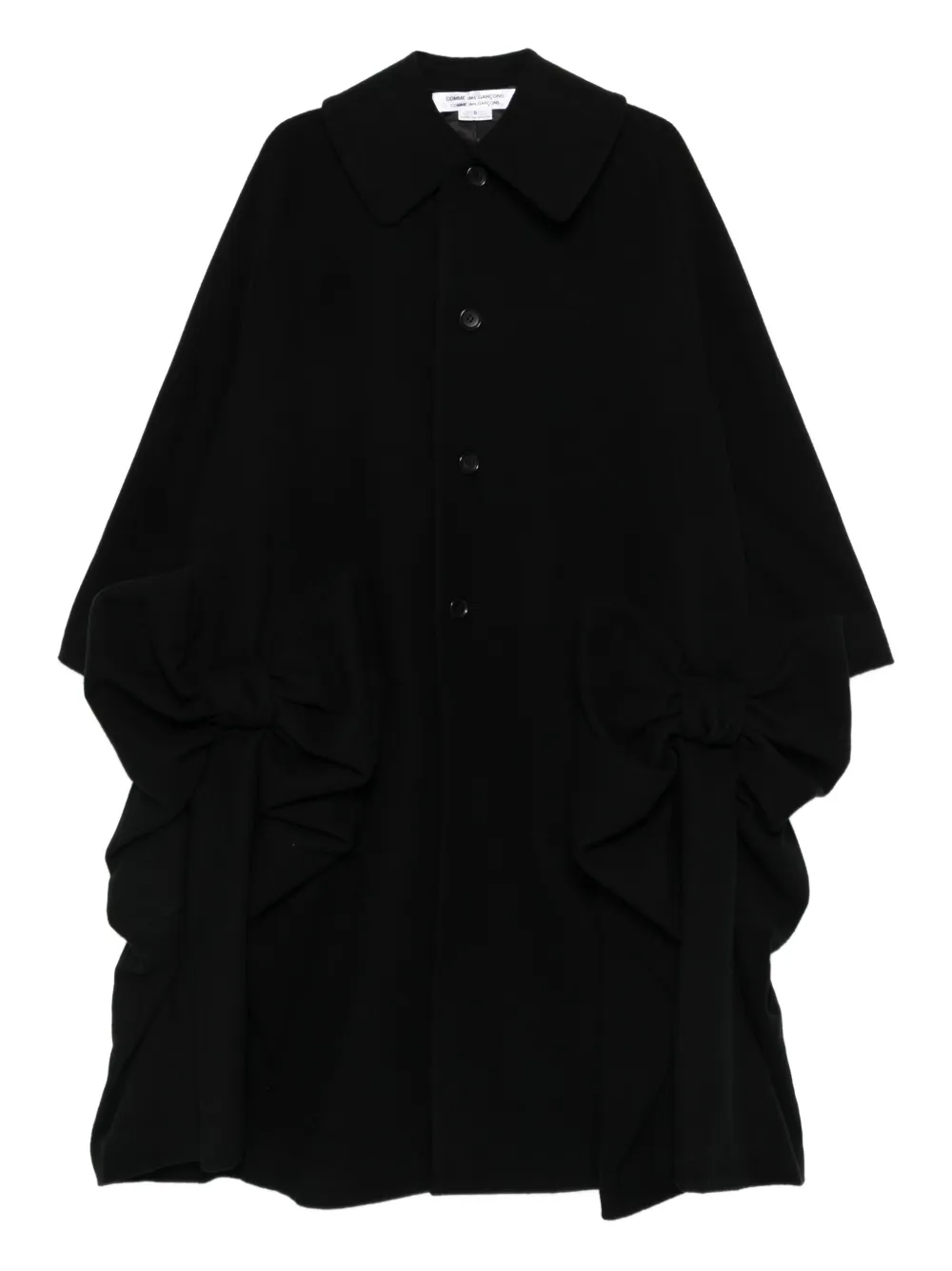 Comme Des Garçons Comme Des Garçons single-breasted oversized coat | Black | Image 1