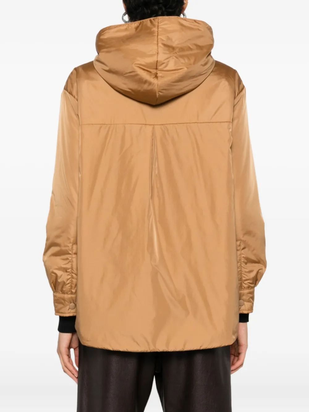 ASPESI Jack met capuchon en knoopsluiting Bruin