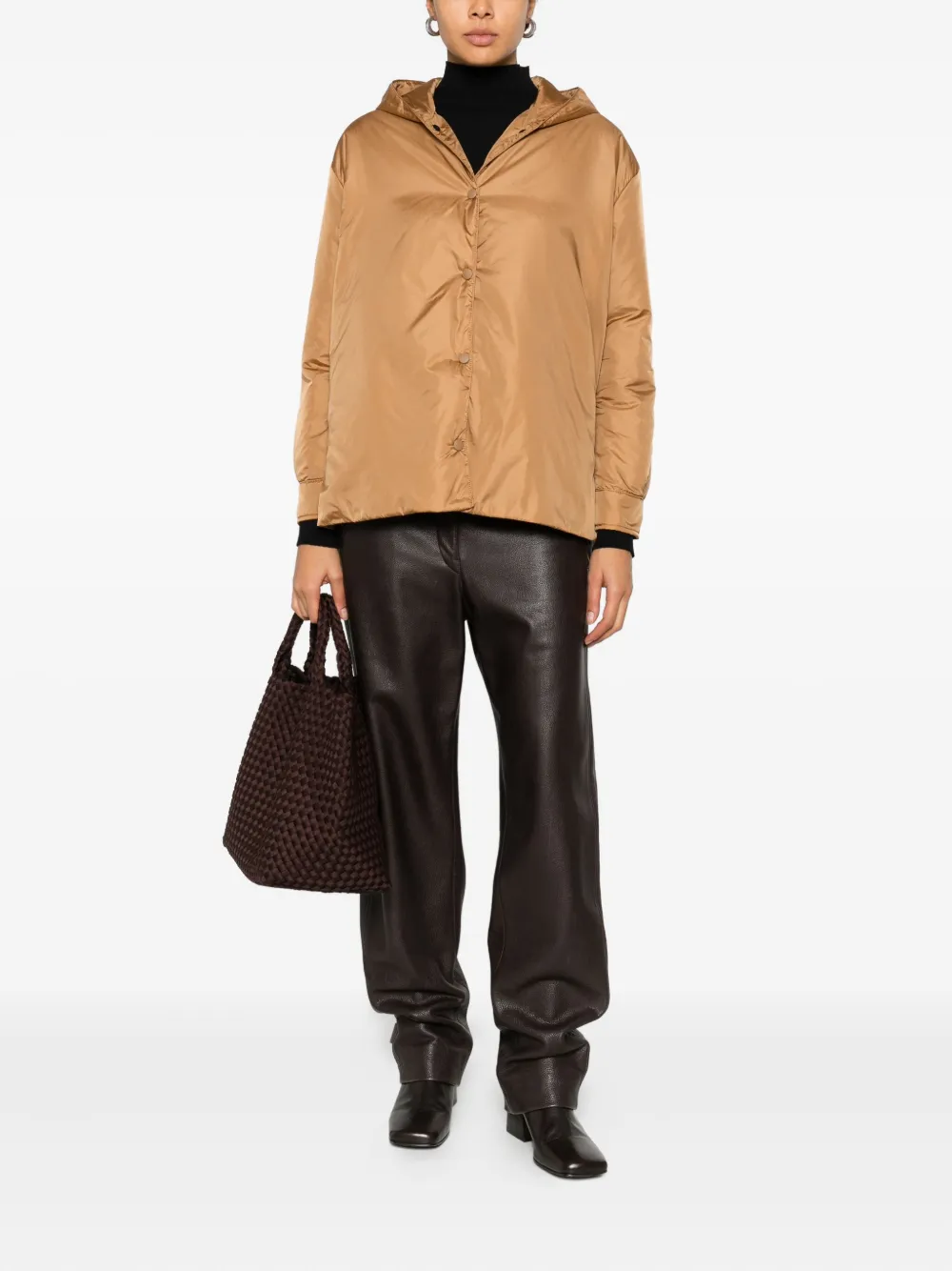 ASPESI hooded button-fastening jacket | Down Jackets | Image 2