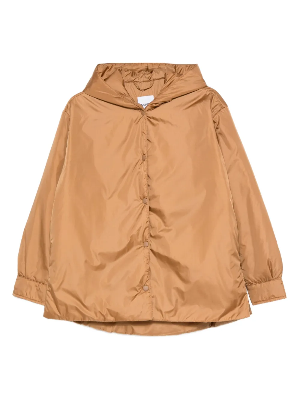 ASPESI hooded button-fastening jacket | Brown | Image 1