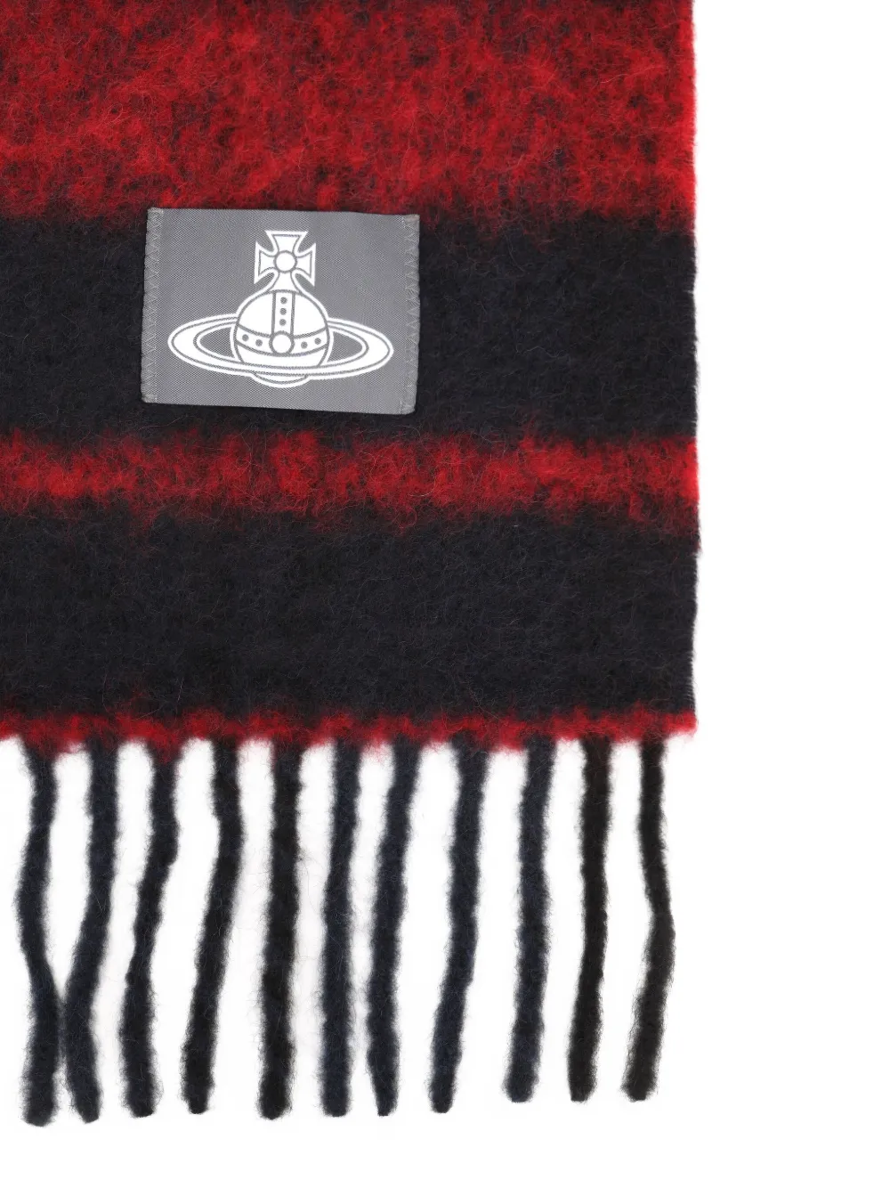 Vivienne Westwood Striped Scarf In Red
