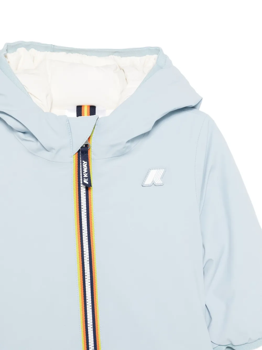 K Way Kids Jack met capuchon Blauw