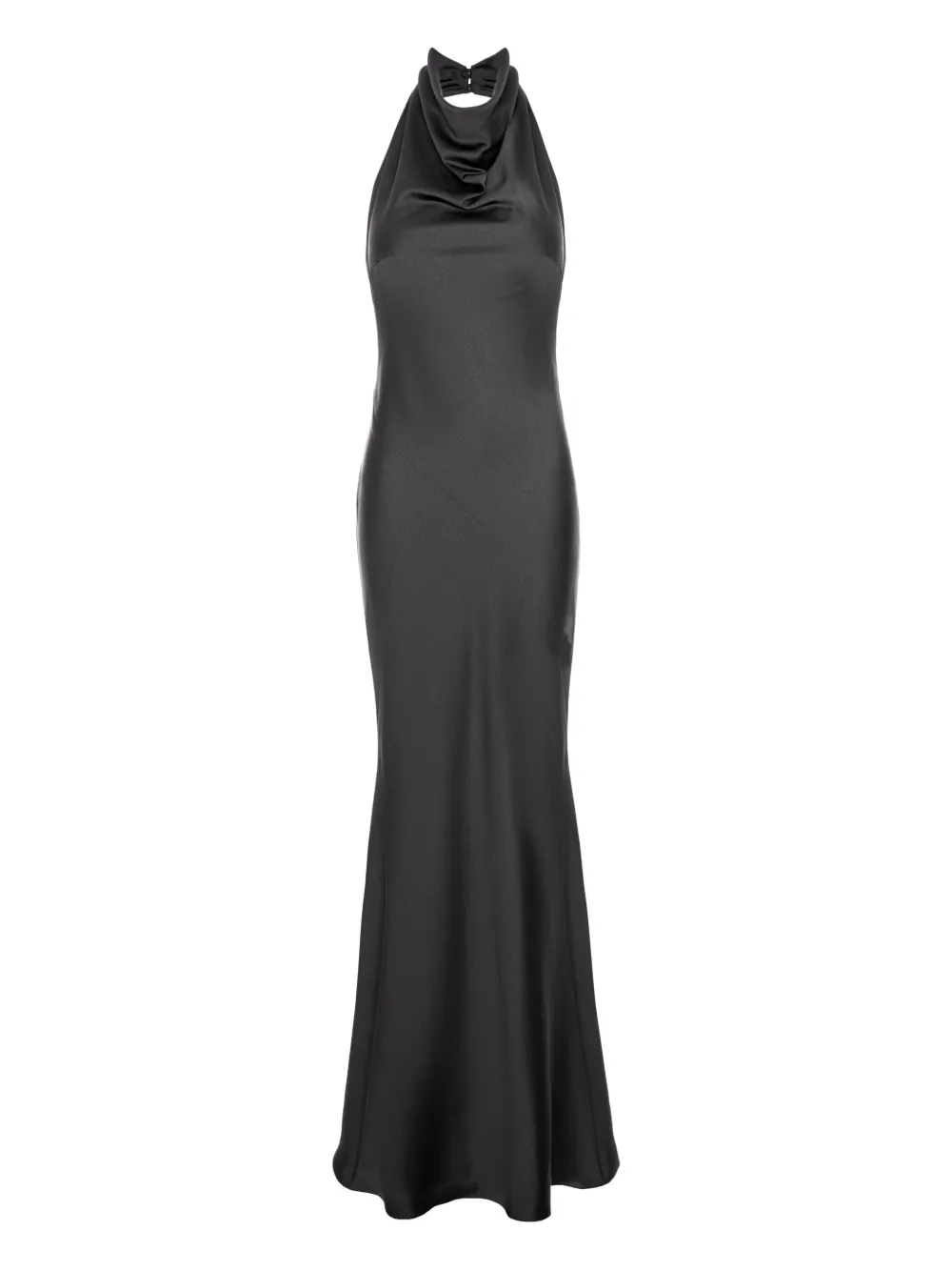 ROSERRY Capri halterneck maxi dress | Black | Image 1