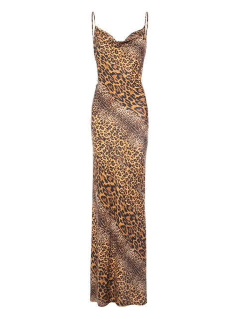 ROSERRY Margot cowl-neck printed maxi dress