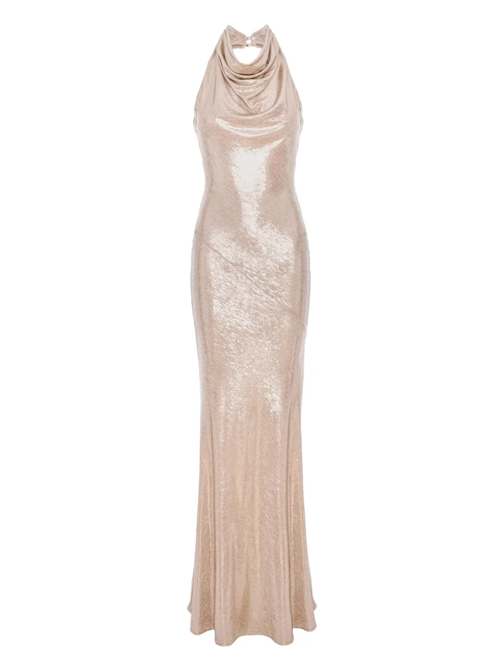 ROSERRY Capri cowl-neck maxi dress | Gold | Image 1