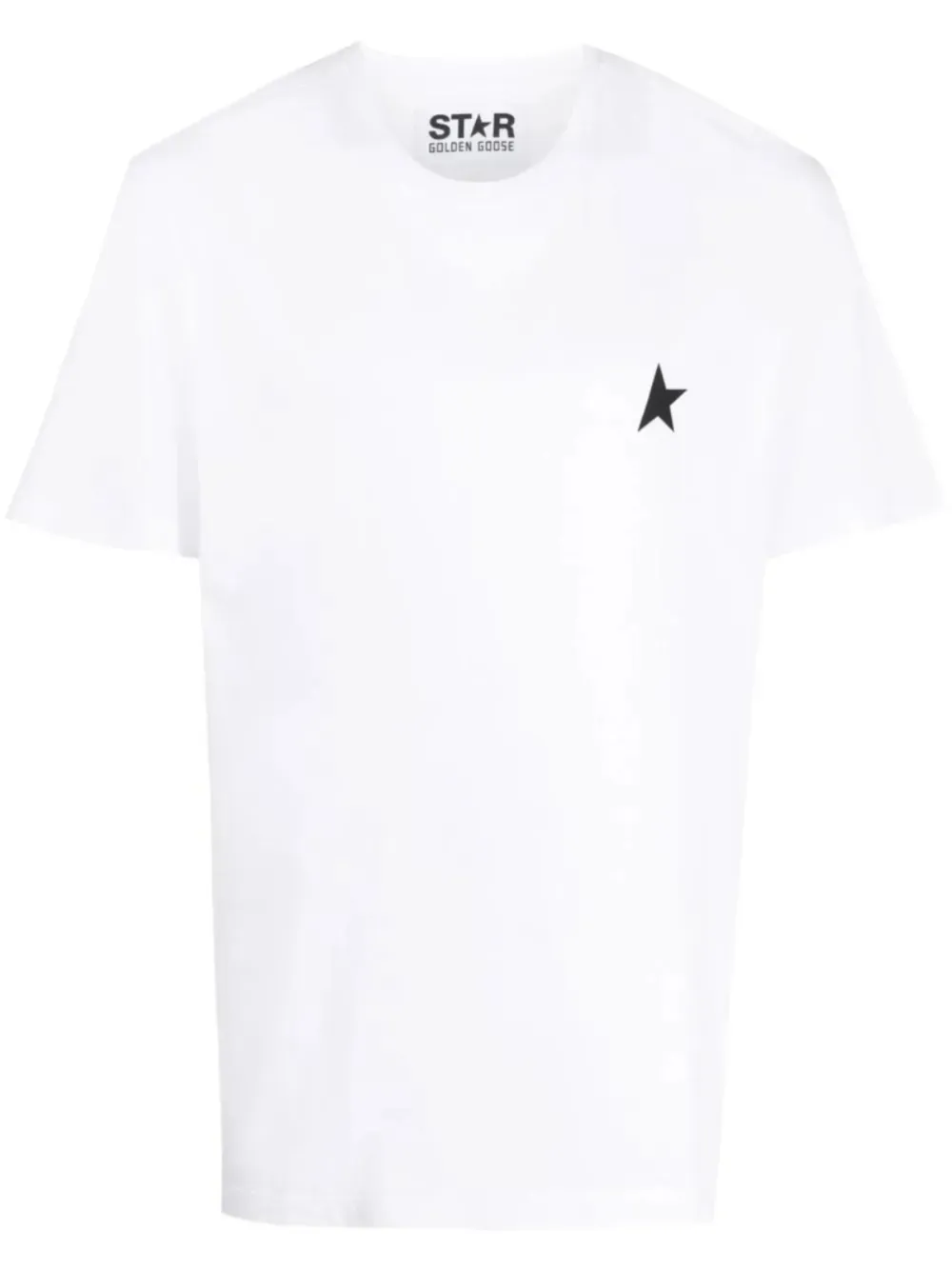 Golden Goose Iconic Star Logo Short Sleeve T-shirt In White