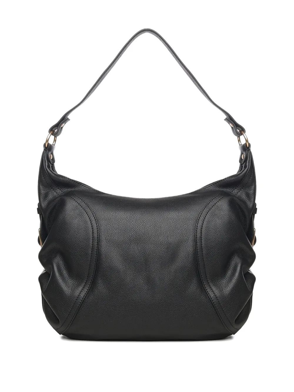 BIASIA ruched-detail shoulder bag - Zwart