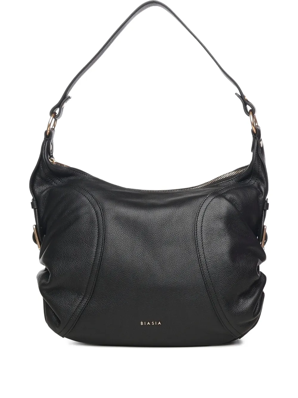 BIASIA ruched-detail shoulder bag | Black | Image 1