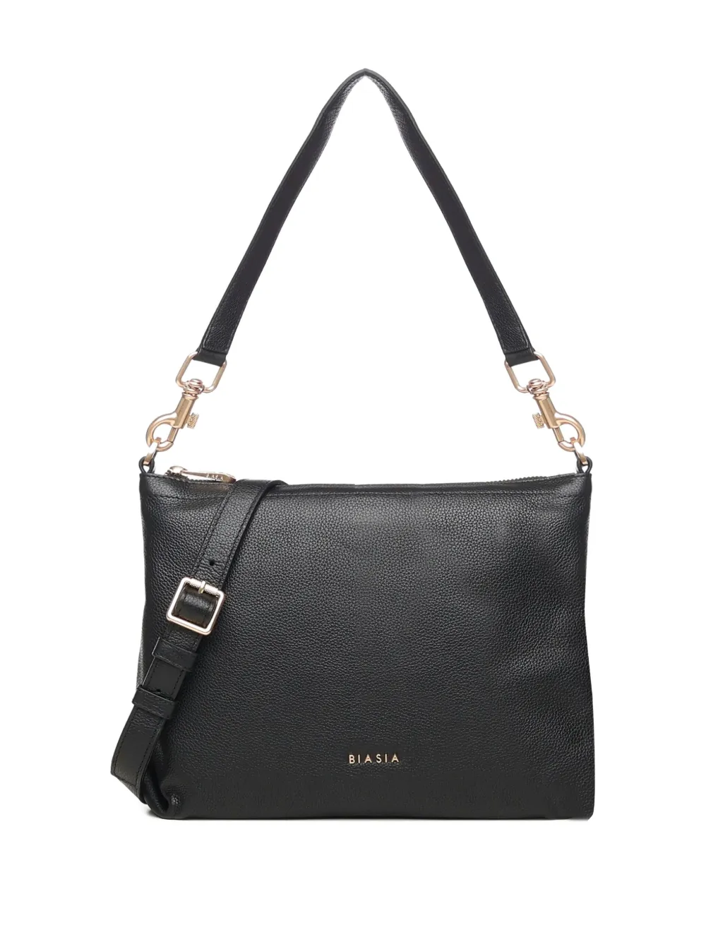Biasia Zip-fastening Shoulder Bag In Black