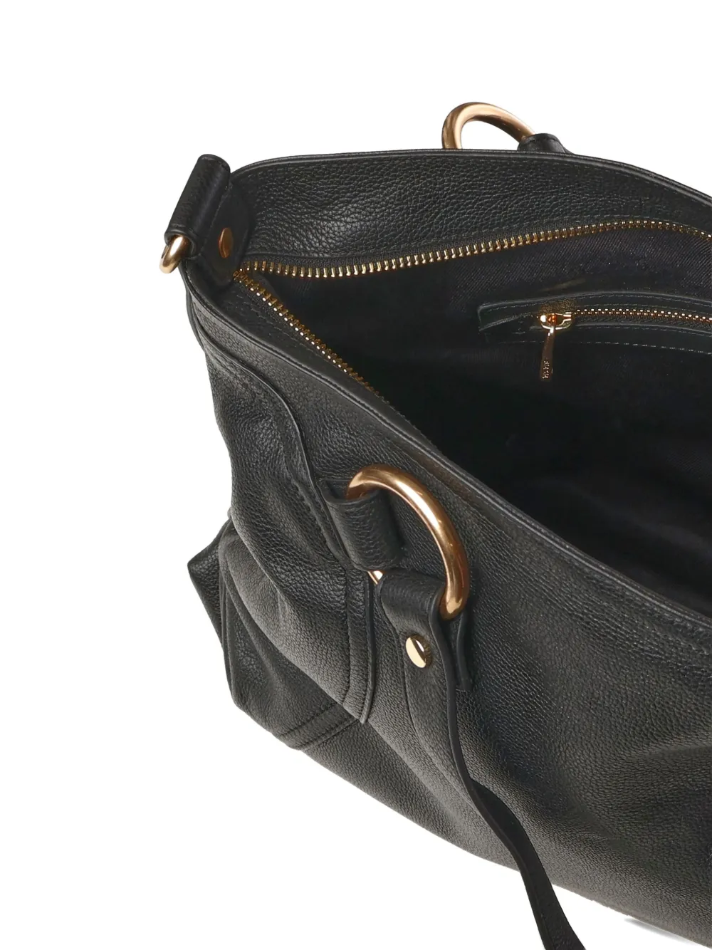 Biasia Logo-paquel Top-handle Shoulder Bag In Black