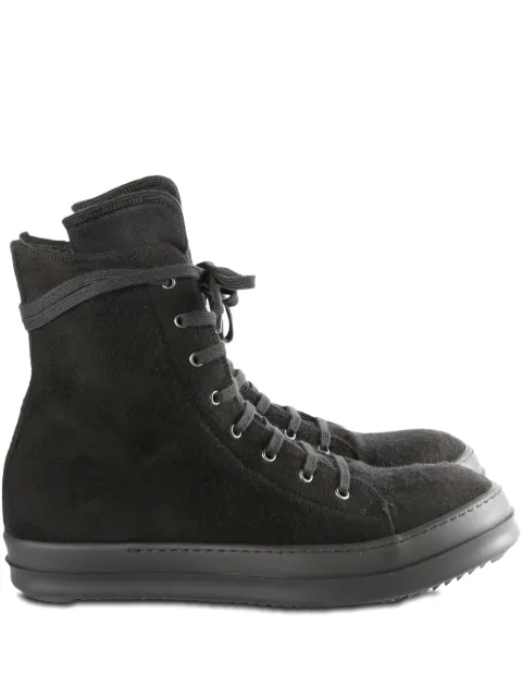 Rick Owens DRKSHDW brushed-effect high-top sneakers