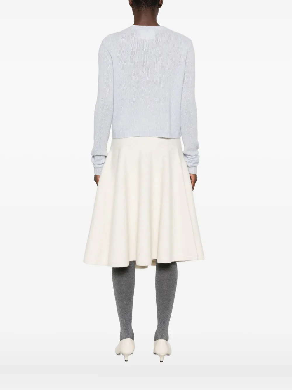 Lisa Yang Felicia Buttoned Cardigan In Gray