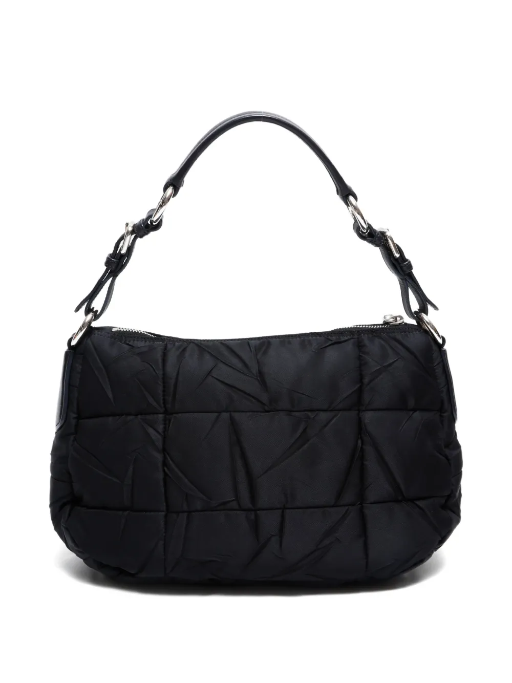 Pre-owned Prada 2000-2020 Tessuto Bom Shoulder Bag In Black